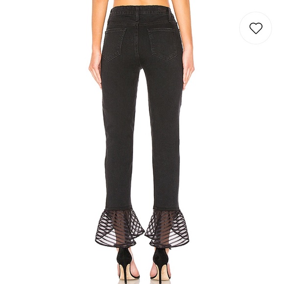 PAIGE HOXTON STRAIGHT HANDKERCHIEF HEM JEAN - Picture 3 of 6